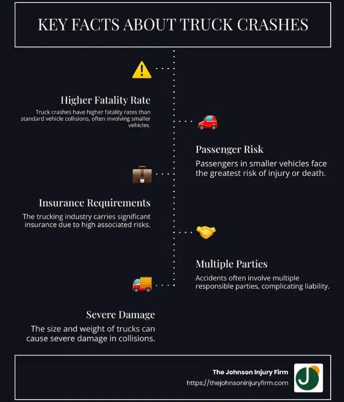 Quick Facts About Truck Crashes: