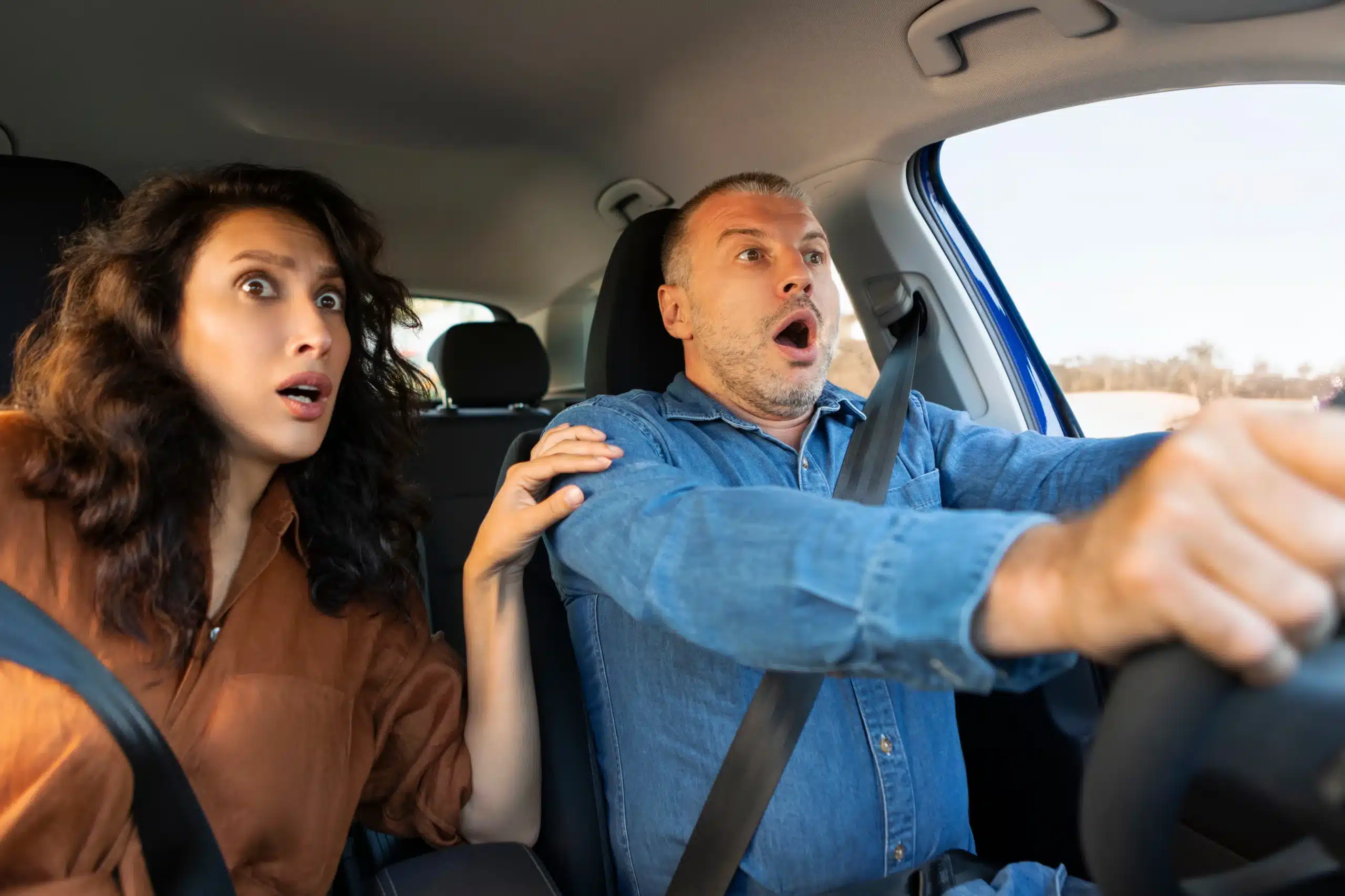 Passengers car accident