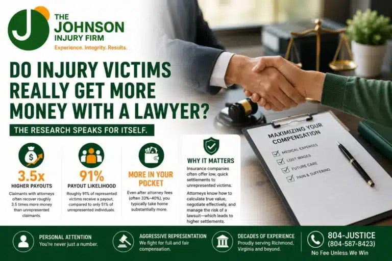 Do injury victims get more money with a lawyer