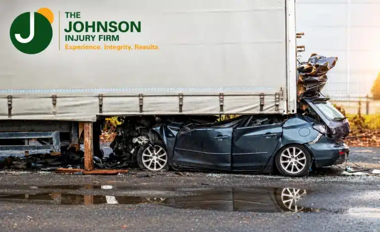 Law Firm Branding Over Truck Crash Scene